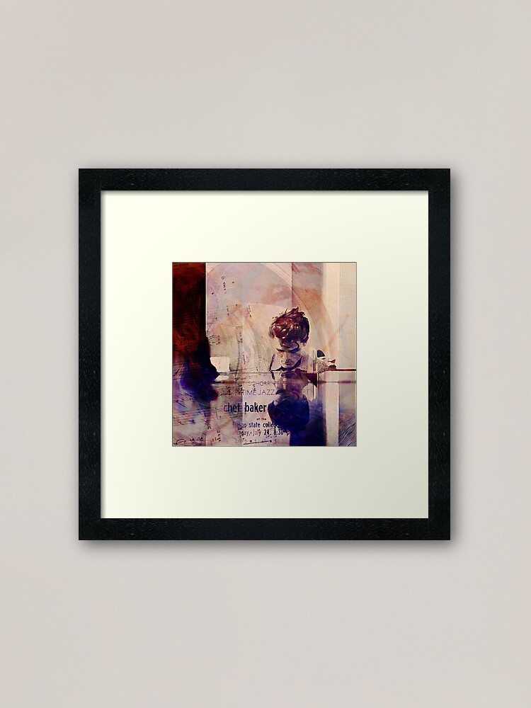 "Chet Baker plays jazz" Framed Art Print for Sale by Tisfraai Redbubble