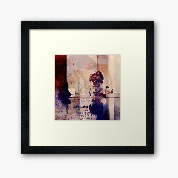 "Chet Baker plays jazz" Framed Art Print for Sale by Tisfraai Redbubble