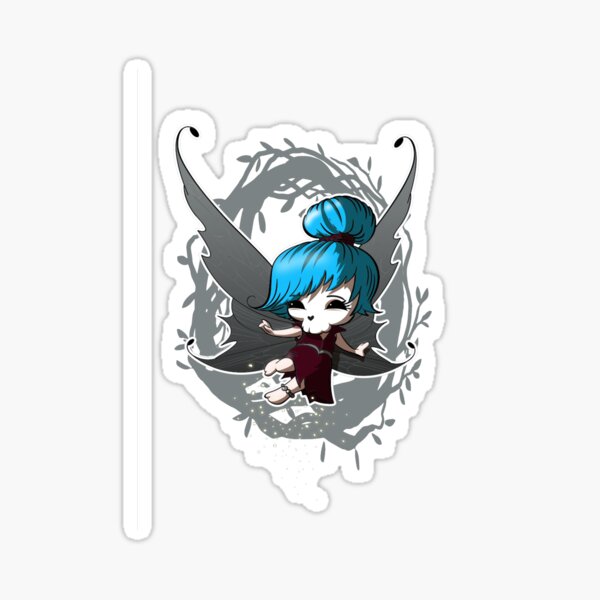 Blue Fairy Cupcake Sticker