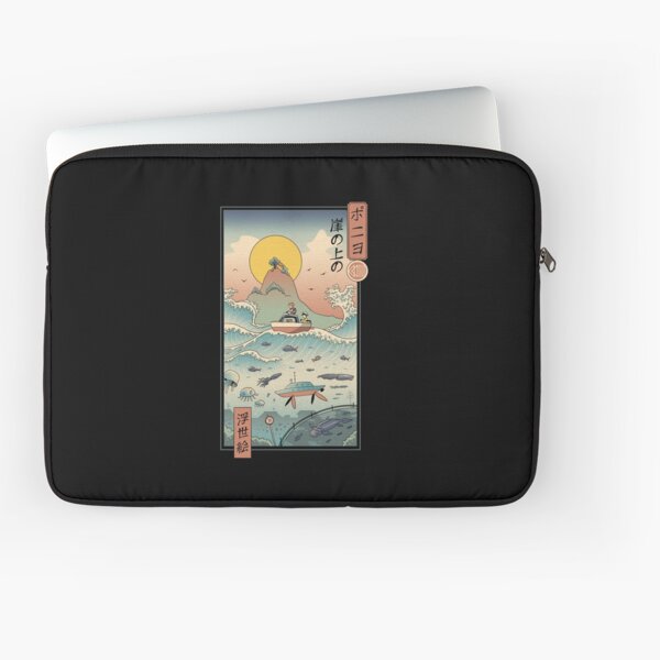 Ukiyo e by the Sea Laptop Sleeve