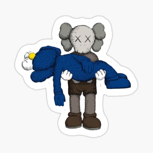 Kaws Figure Brown Sticker Sticker