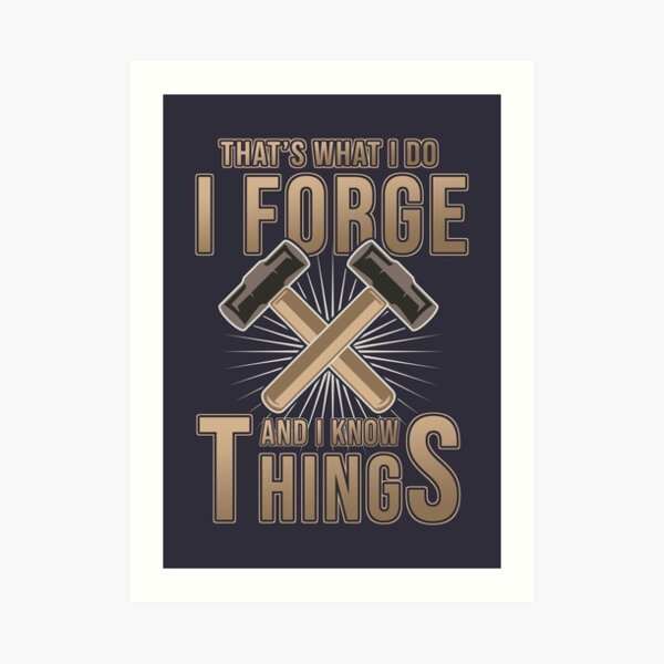 Blacksmith Funny Gift Art Print
