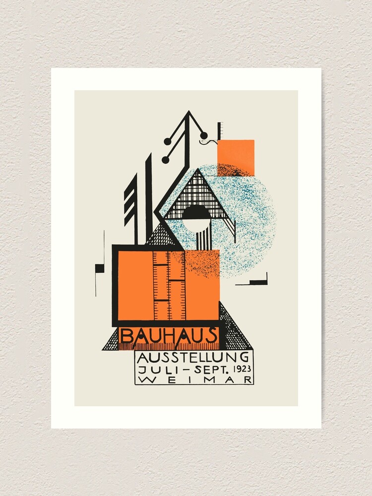 Alternate view of Bauhaus - Exhibition poster by Rudolf Baschant, 1923 Art Print