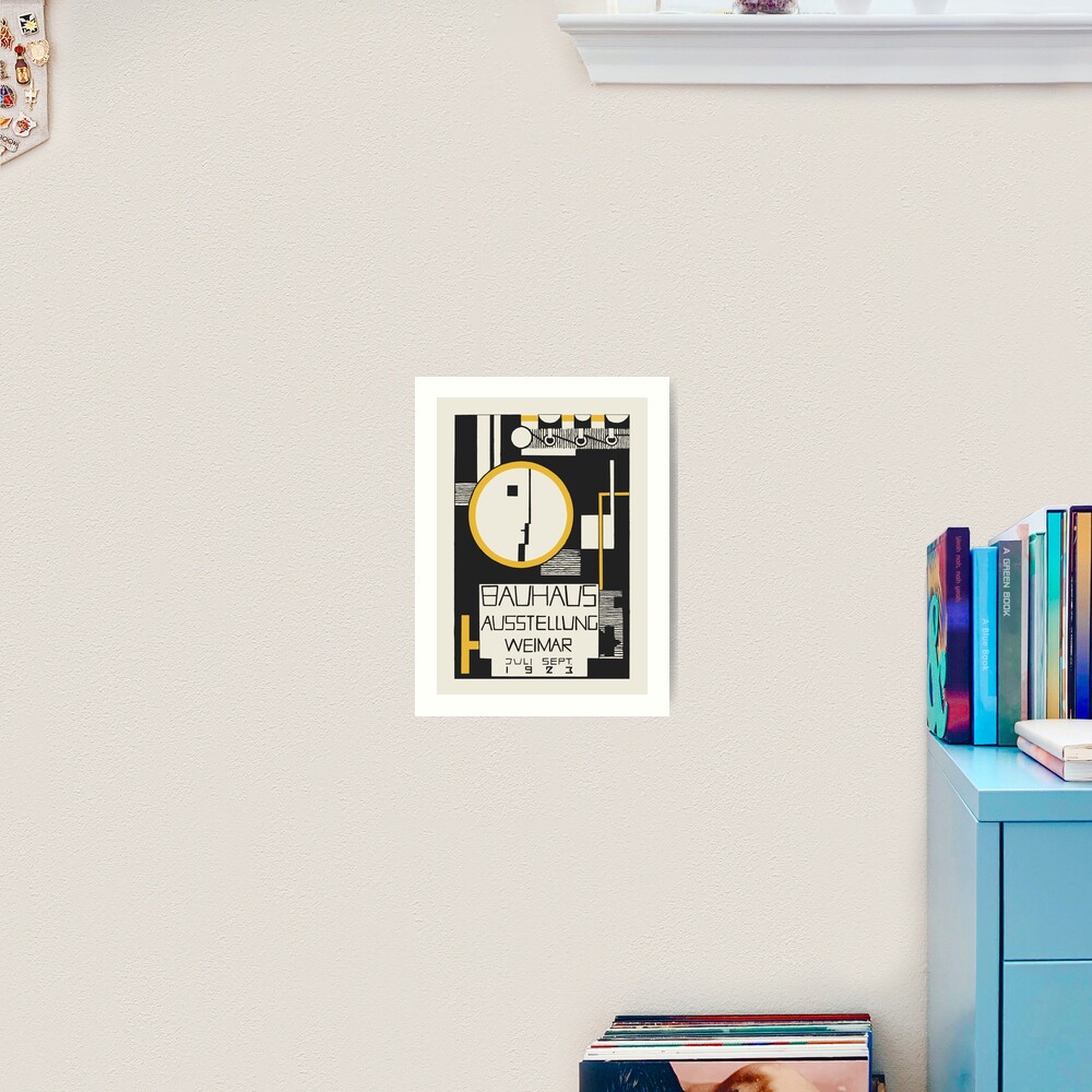 Bauhaus - The 1923 Bauhaus Exhibition Aussttellung Weimar Design by Rudolph Baschant Art Print
