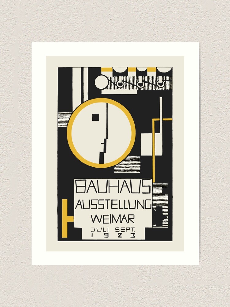 Alternate view of Bauhaus - The 1923 Bauhaus Exhibition Aussttellung Weimar Design by Rudolph Baschant Art Print
