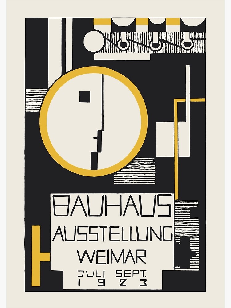 Bauhaus - The 1923 Bauhaus Exhibition Aussttellung Weimar Design by Rudolph Baschant by GOST2046