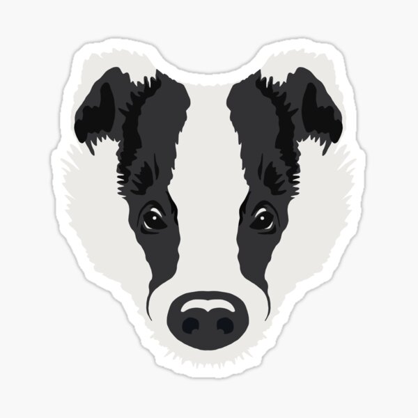 Item preview, Badger Face  designed and sold by GeoCreate.