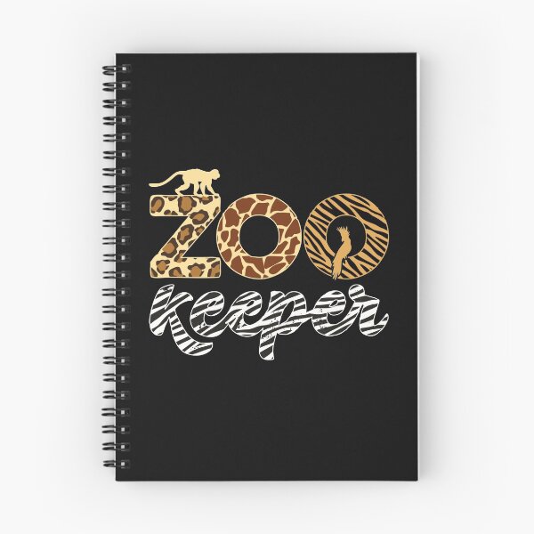 Item preview, Zookeeper Leopard Cheetah Giraffe and Zebra Pattern African Animals Zoo Print Text designed and sold by alenaz.