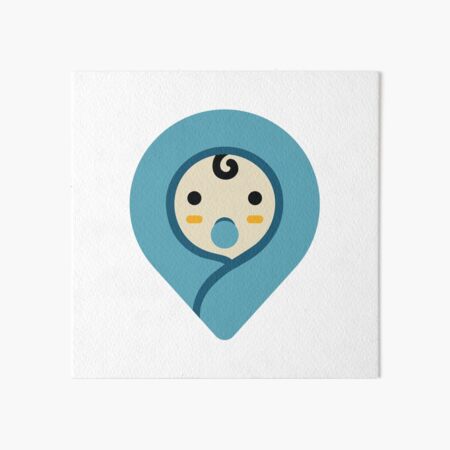 Nursery Pin Locator Graphic for Home Planning Art Board Print