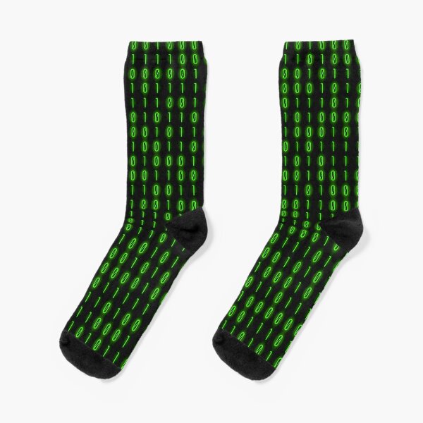 Binärcode im Inneren Socken