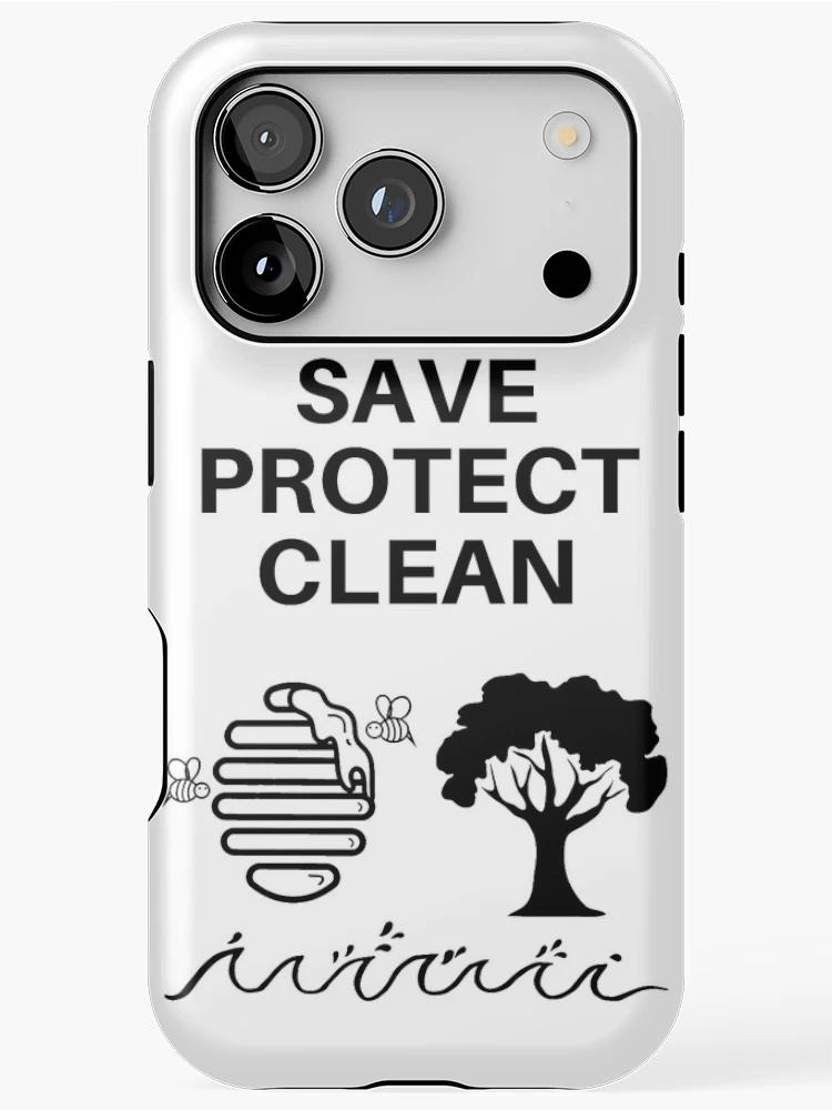 Thumbnail 1 of 4, iPhone Case, Save Protect Clean designed and sold by RIVEofficial.