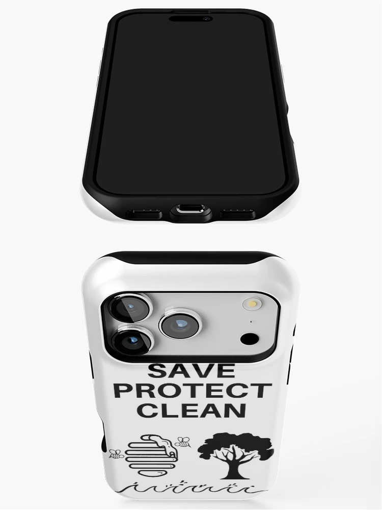 Thumbnail 3 of 4, iPhone Case, Save Protect Clean designed and sold by RIVEofficial.