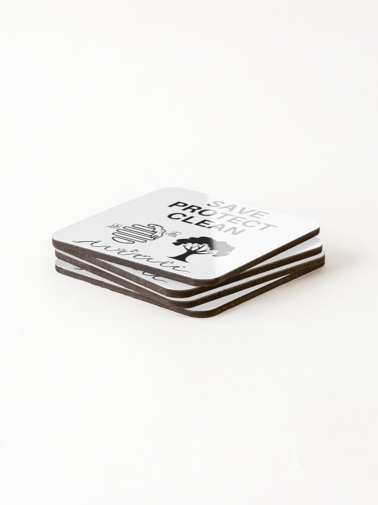 Thumbnail 4 of 5, Coasters (Set of 4), Save Protect Clean designed and sold by RIVEofficial.