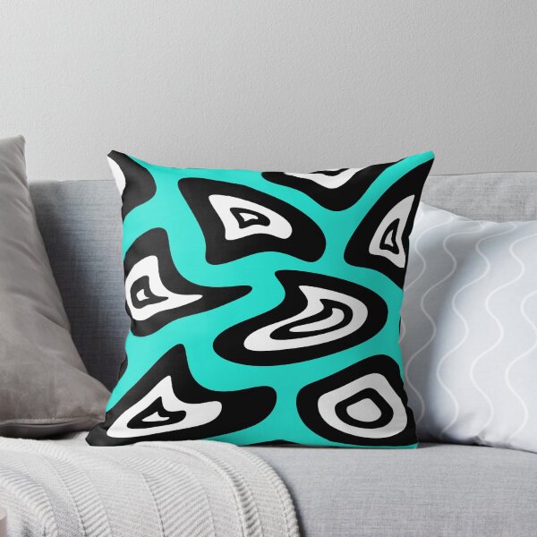 Item preview, Abstract pattern - blue, black and white. designed and sold by K.S ART.