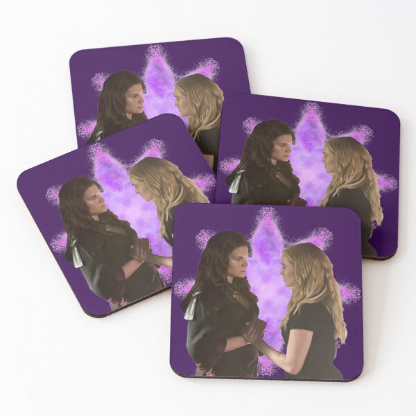 Item preview, Nyssa Al Ghul and Sara Lance purple background designed and sold by dutchchu.