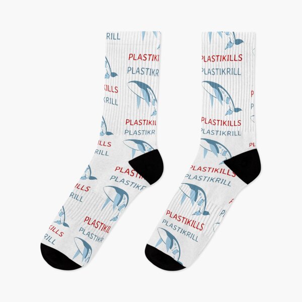 Item preview, Plastic Krill, plastic kills - Save ocean whales - caption light shirt designed and sold by Looking Daggers.