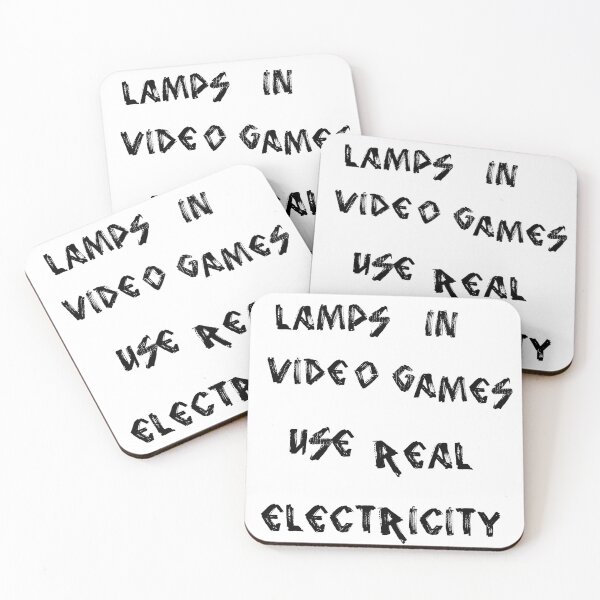 Item preview, Lamps in Video Games Use Real Electricity designed and sold by PopArtdom.
