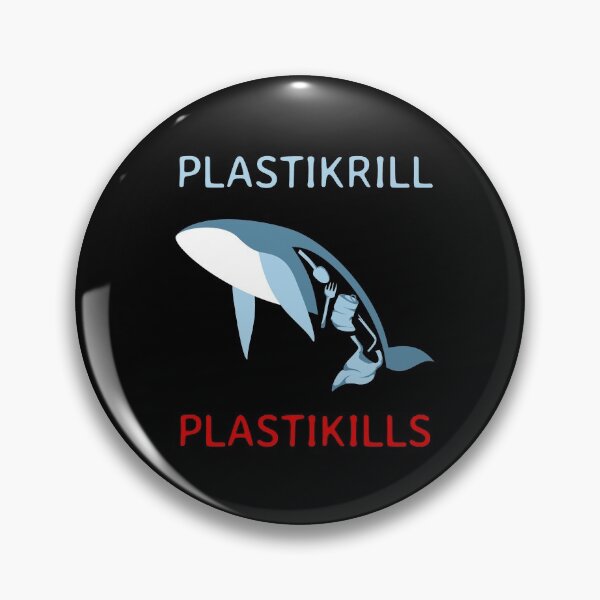 Item preview, Plastic Krill, plastic kills - Save ocean whales - caption dark shirt designed and sold by Looking Daggers.