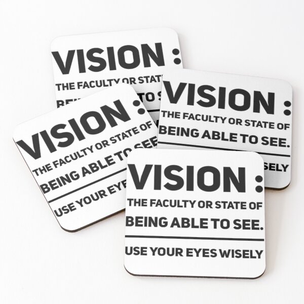 Item preview, Vision The Faculty Or State Of Being Able To See Black Text designed and sold by TWMBDesigns.