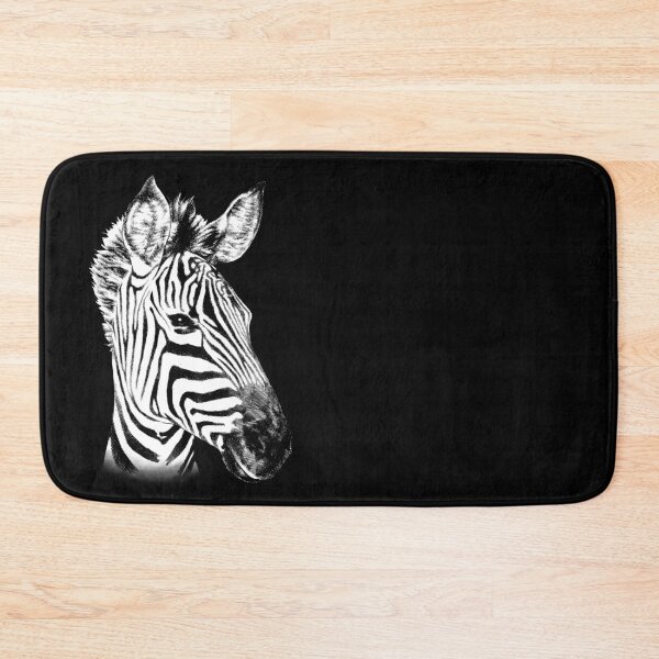 Item preview, Zebra Animal Portrait black and white (dark background) designed and sold by MMMSdesigns.