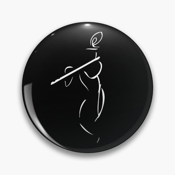 Item preview, Elegant Krishna Outline designed and sold by eufouria.