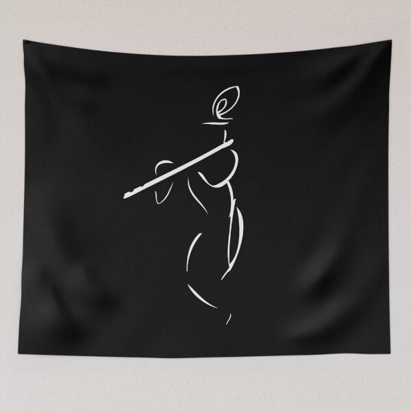 Item preview, Elegant Krishna Outline designed and sold by eufouria.