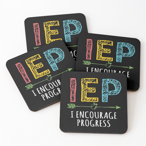 Item preview, IEP I Encourage Progress Arrow Apple Special Education School Teacher Inspirational Quote designed and sold by alenaz.