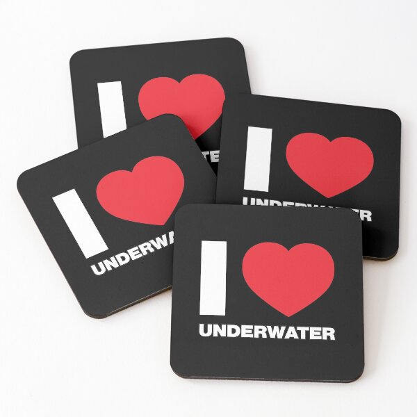Item preview, I Love Underwater Red Heart designed and sold by Thestarrysky.