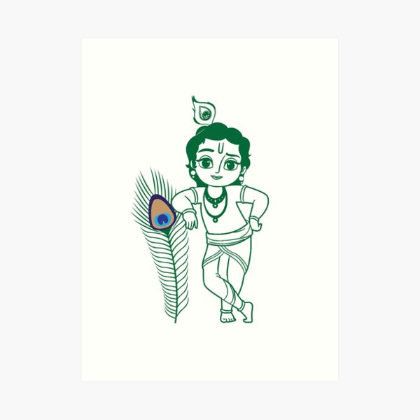 Cute Krishna Outline PNG Transparent Images Free Download  Vector Files   Pngtree