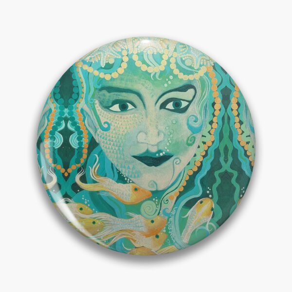 Item preview, Mermaid, Sea Shells,  and Fishes Pattern designed and sold by WatersEdgeGal.