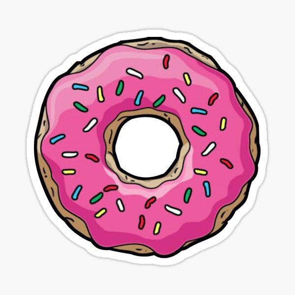 Hand Drawn Donut Sticker