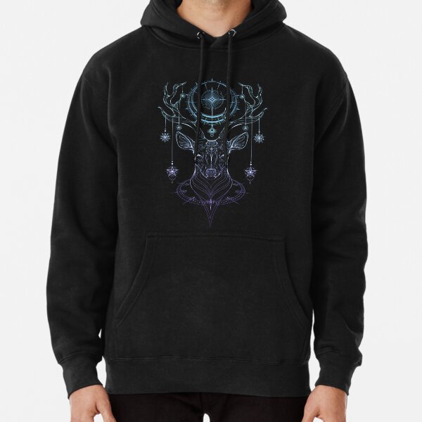 Celestial Stag Pullover Hoodie