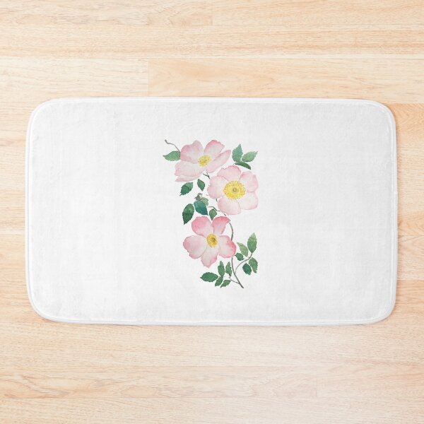 Item preview, hand painted pink rosa rubiginosa designed and sold by SelenePaintings .