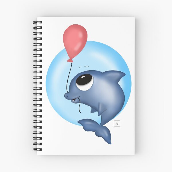 Item preview, Dolphin with a balloon designed and sold by Anastasia Toska.