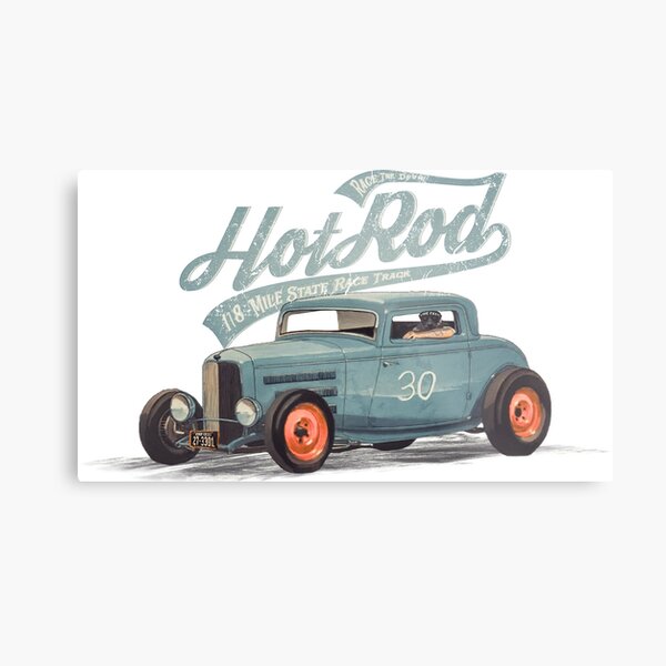 Hot Rod - Race The Devil Metal Print