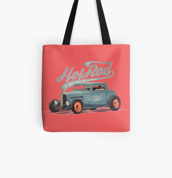 Hot Rod - Race The Devil All Over Print Tote Bag