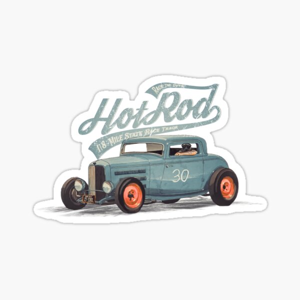 Hot Rod - Race The Devil Glossy Sticker