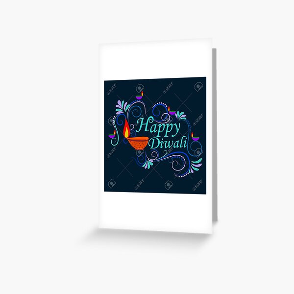 happy diwali dijain Greeting Card