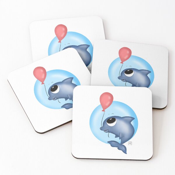 Item preview, Dolphin with a balloon designed and sold by Anastasia Toska.