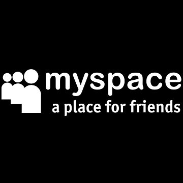 Artwork thumbnail, Myspace Logo black by JFKsStickers