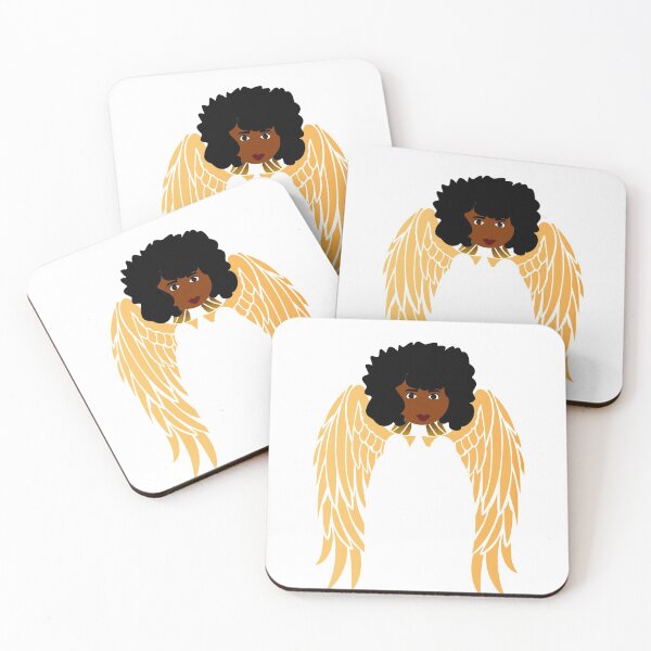 Item preview, Black Afro angel designed and sold by RonaldKitama.