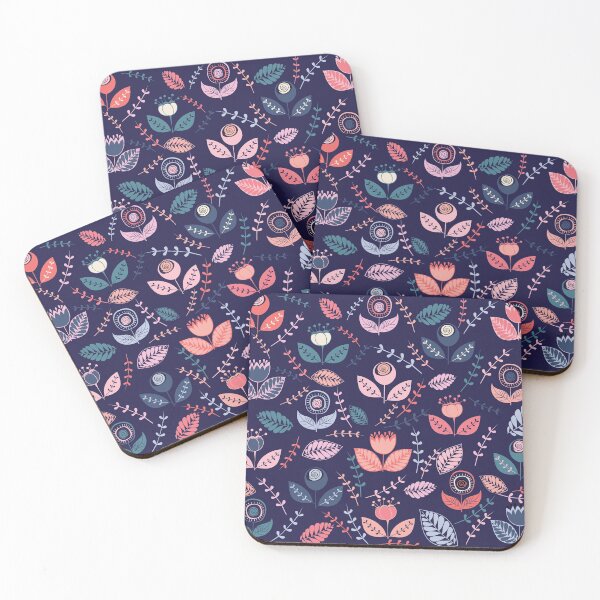 Item preview, Scandinavian Floral Pattern designed and sold by Primroaddesigns.