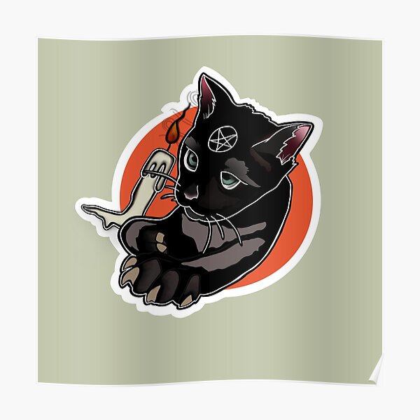 poster blitz katze redbubble