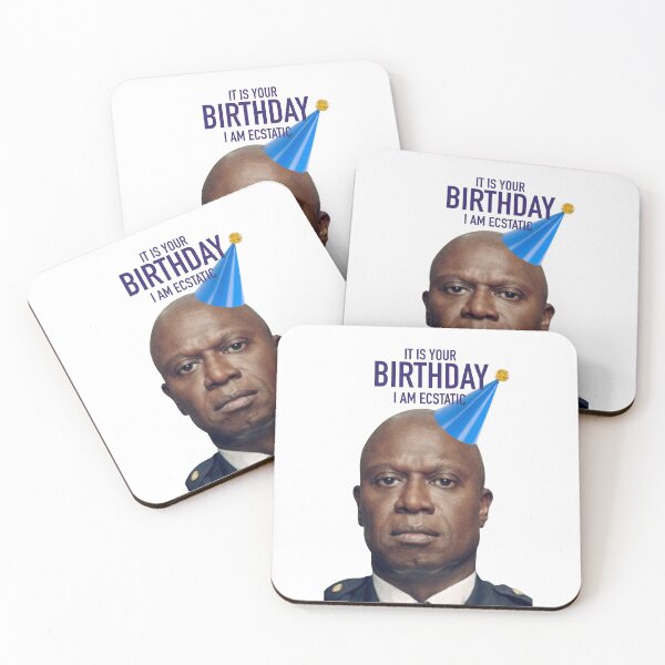 Item preview, Captain Holt happy birthday designed and sold by Atouchofsparkle.
