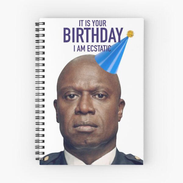 Item preview, Captain Holt happy birthday designed and sold by Atouchofsparkle.
