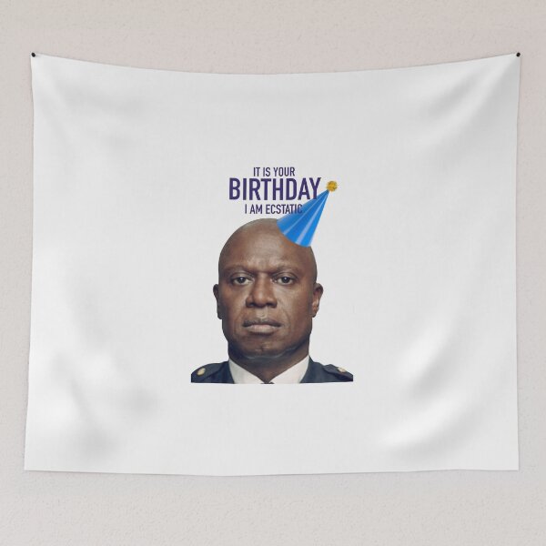 Item preview, Captain Holt happy birthday designed and sold by Atouchofsparkle.