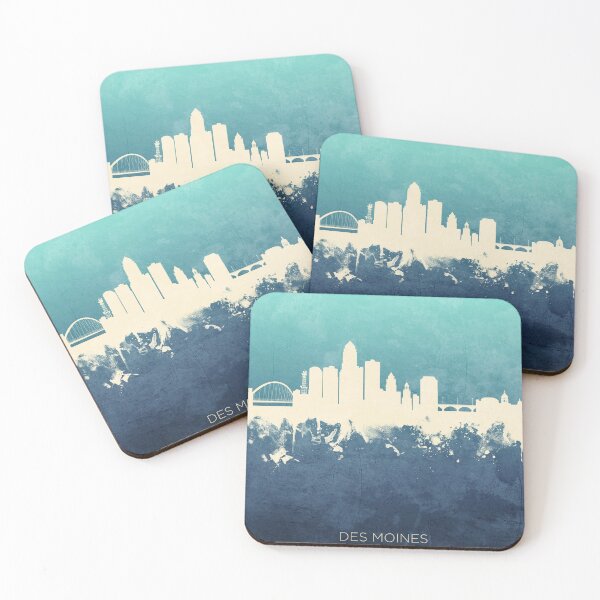 Item preview, Des Moines Iowa Skyline designed and sold by ArtPrints.