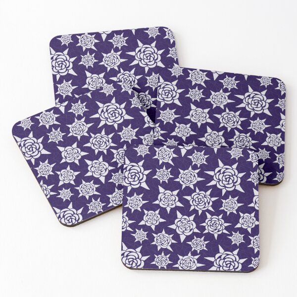 Item preview, Bold Starburst Rose on Navy Blue designed and sold by The Wellington Boot.