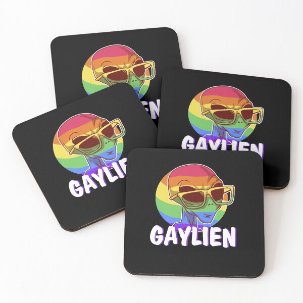 Item preview, Gaylien LGBT Pride Rainbow Flag Gift For Gays designed and sold by Pubi.
