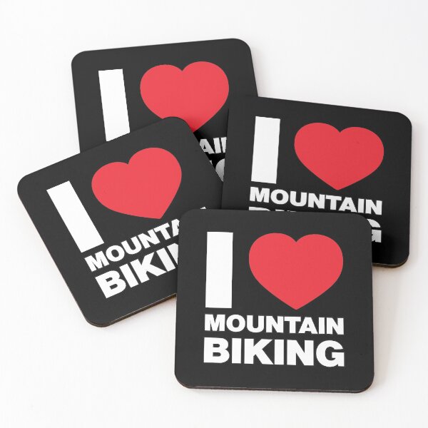 Item preview, I Love Mountain Biking Red Heart designed and sold by Thestarrysky.